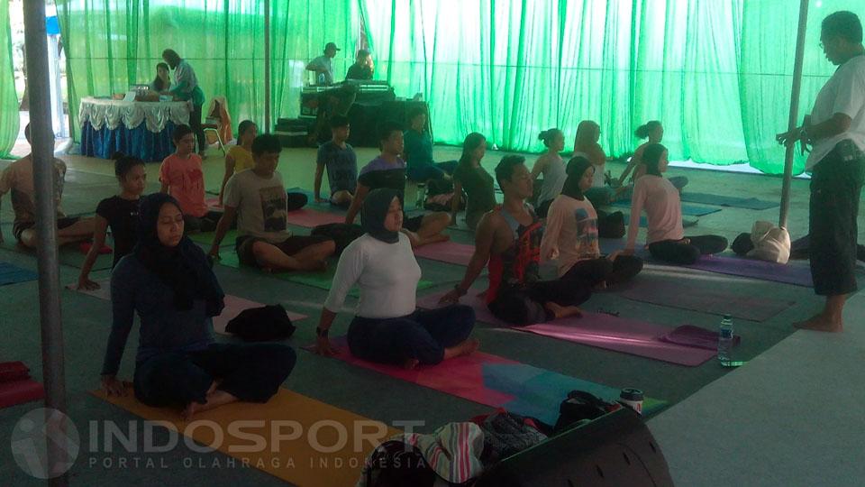 Salah satu momen di hari pertama Yoga Gembira Festival 2016, Sabtu (16/04/16).